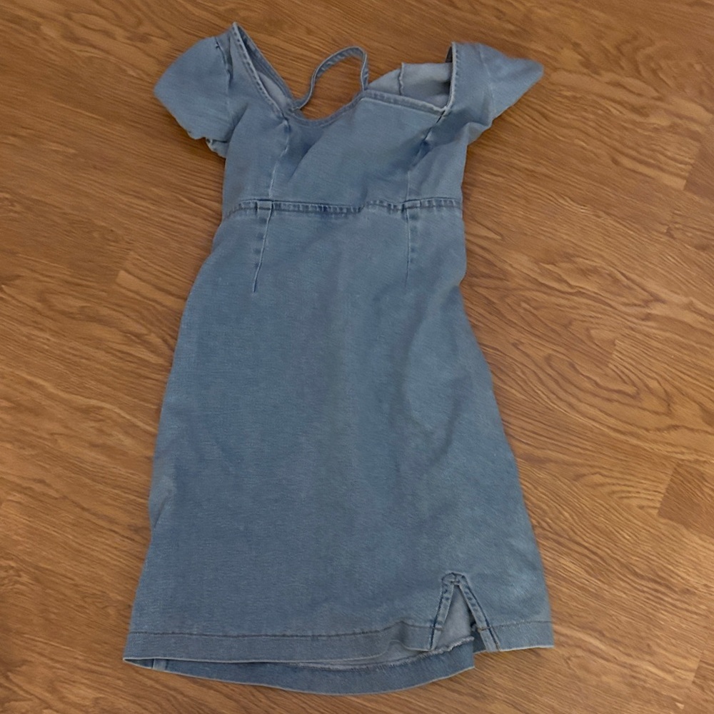 Hollister Light Blue Mini Dress